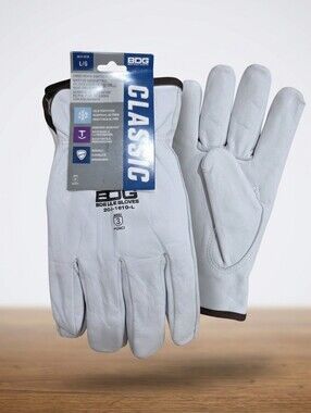 NWT BDG Bob Dale Gloves Insulated Grain Goatskin Driver Work Gloves Large